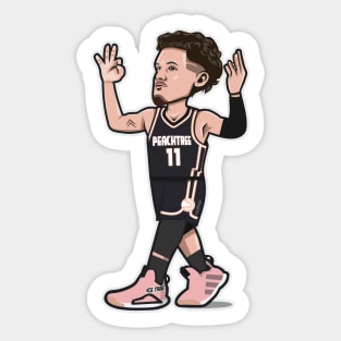 Trae Young Cartoon Style on City Edition Sticker